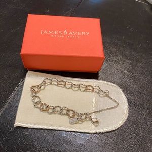 James Avery Twisted Wire Connected Hearts bracelet